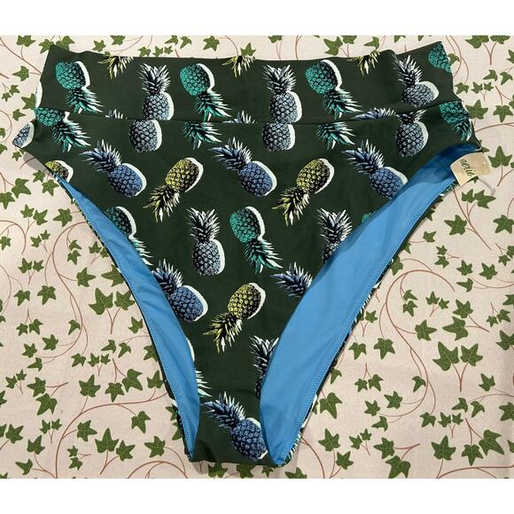 NWT! Aerie High Cut Cheeky Bikini Bottom Size: XXL - Picture 1 of 4